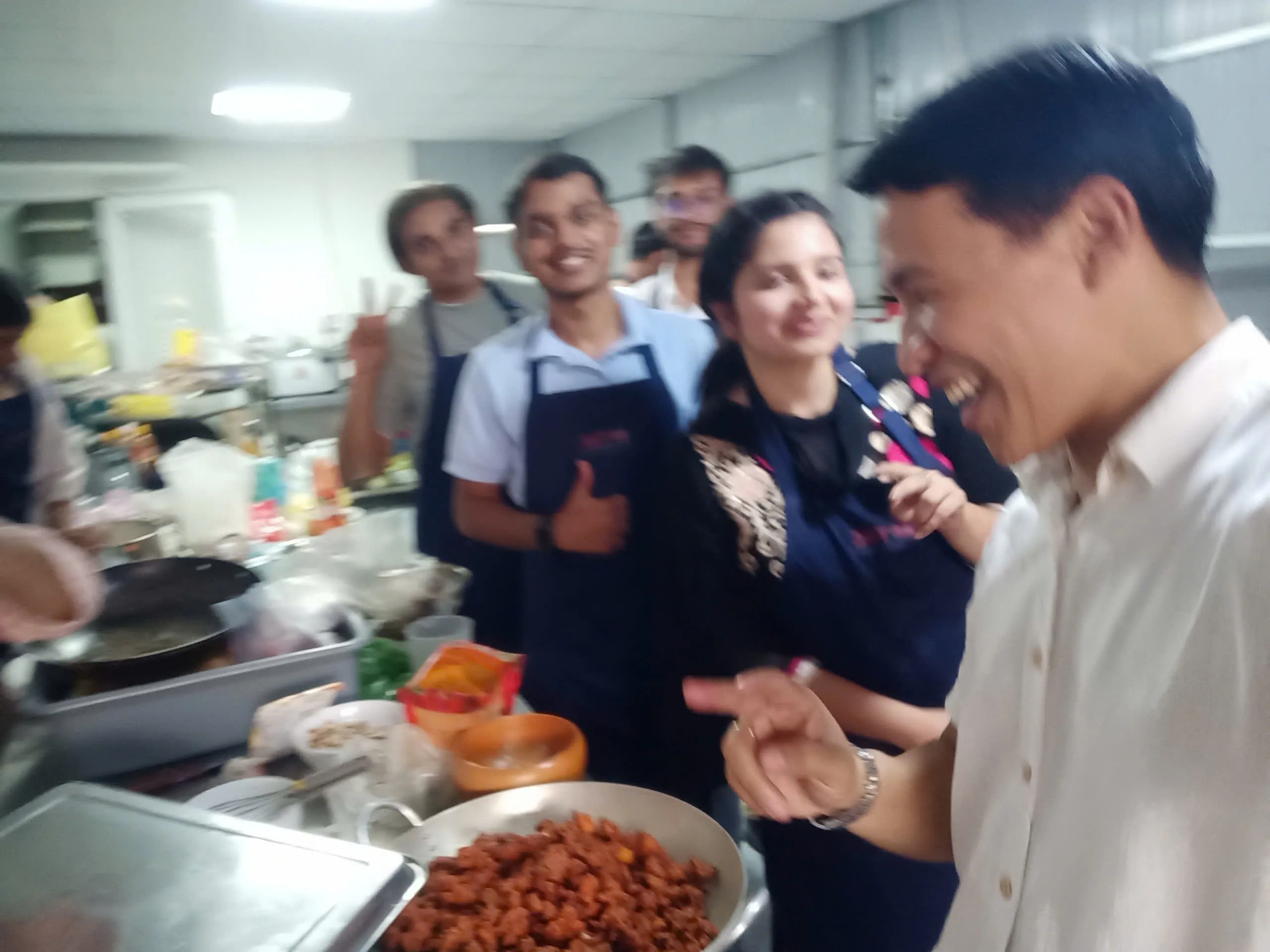 Indian students exploring BMU academic buildings